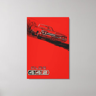 1964 Oldsmobile 442 vintage poster reproduction Canvas Print