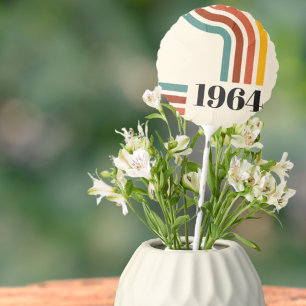 1964 Retro Stripe Vintage Poster Balloon