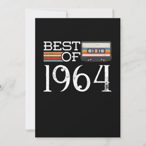 1964 Vintage 56 th Birthday Anniversary Gift Invitation