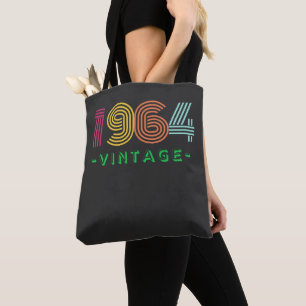 1964 Vintage. Born in 1964 turning 60 in 2024. Tote Bag