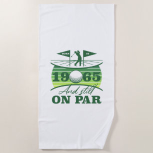 1965 60th Birthday Golf Humor Beach Towel
