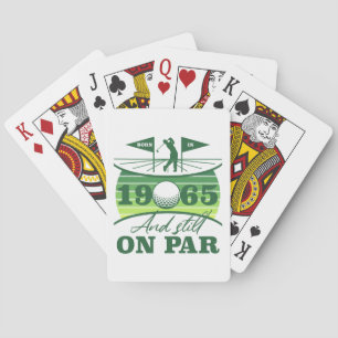 1965 60th Birthday Golf Humor Poker Cards
