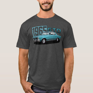 1965 65 GTO Classic Car Old School Muscle Blue Car T-Shirt
