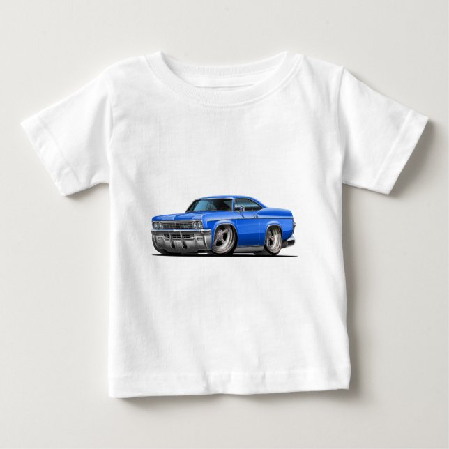1965-66 Impala Blue Car Baby T-Shirt (Front)