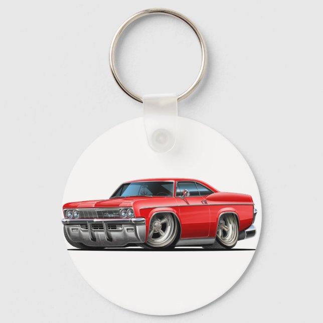 1965-66 Impala Red Car Keychain (Front)
