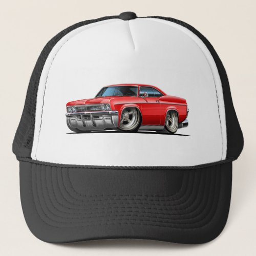 1965_66 Impala Red Car Trucker Hat