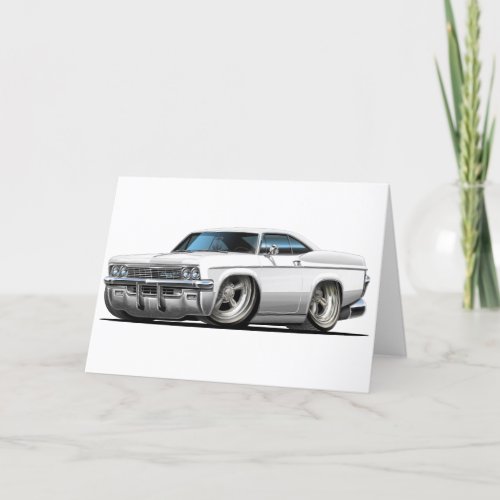 1965_66 Impala White Car Card