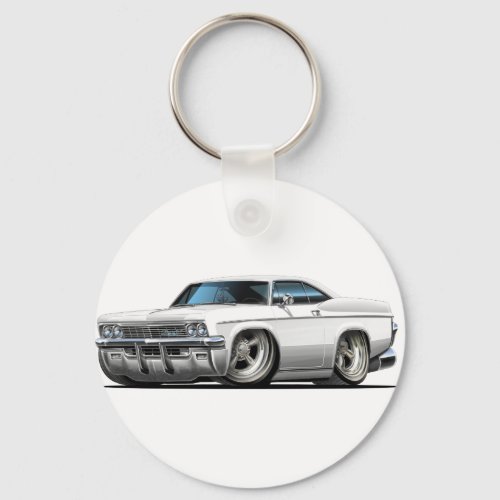 1965_66 Impala White Car Keychain