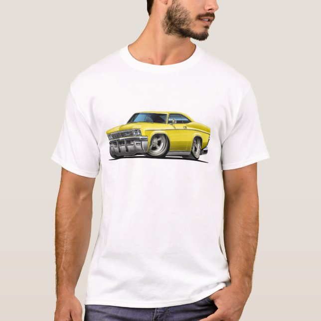 1965-66 Impala Yellow Car T-Shirt (Front)