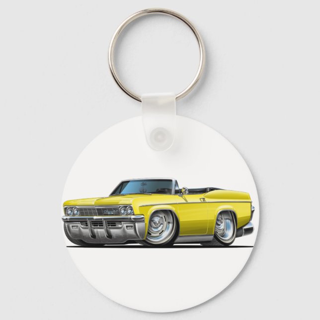 1965-66 Impala Yellow Convertible Keychain (Front)