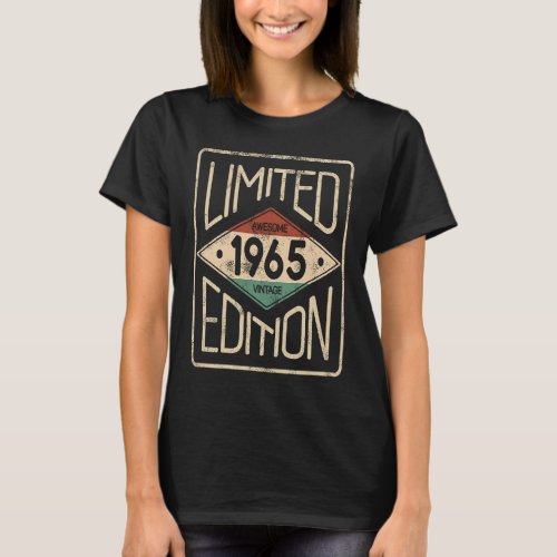 1965 Awesome Vintage Man Or Woman Birthday T_Shirt