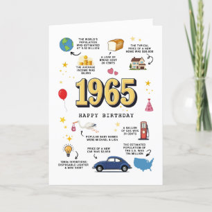 1965 Birthday Card Printable