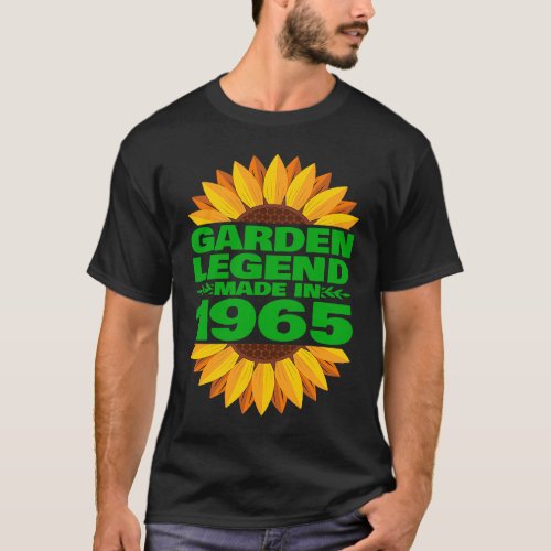 1965 Birthday  Vintage 1965 Garden Legend Made In T_Shirt