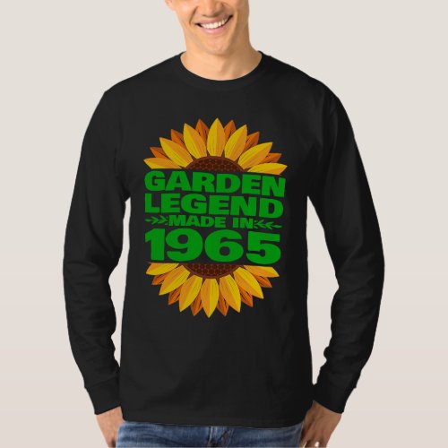 1965 Birthday  Vintage 1965 Garden Legend Made In T_Shirt