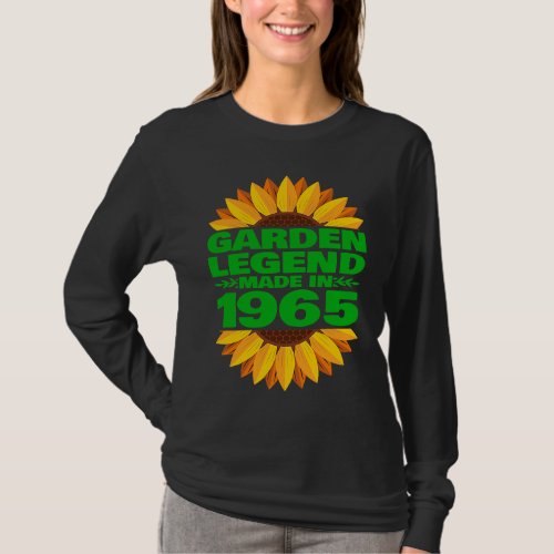 1965 Birthday  Vintage 1965 Garden Legend Made In T_Shirt