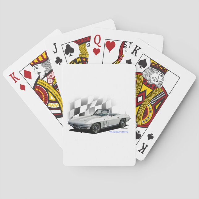 1965 Chevrolet Corvette Poker Cards (Back)