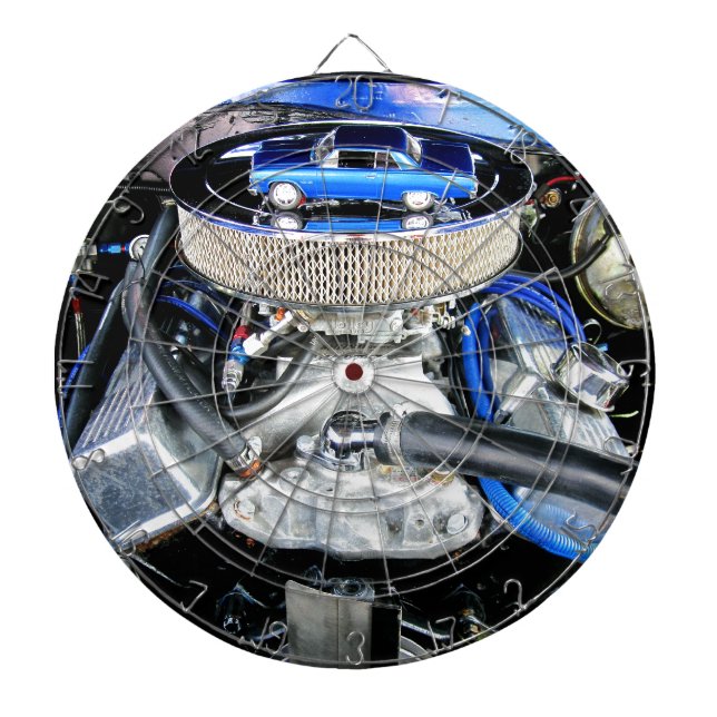 1965 Chevy Chevelle Blue Dart Board (Front)