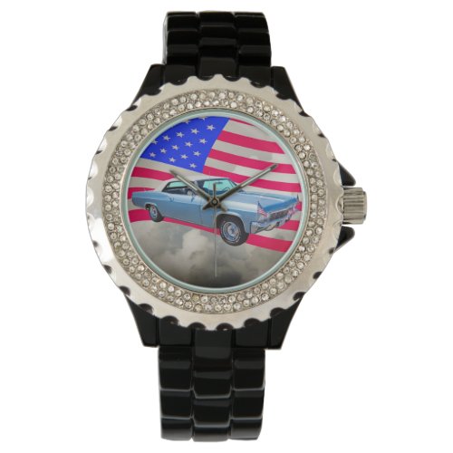 1965 Chevy Impala 327 With American Flag Watch