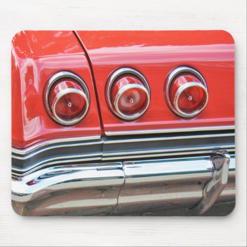 1965 Classic Car Taillights _ Tail Lights Mouse Pad