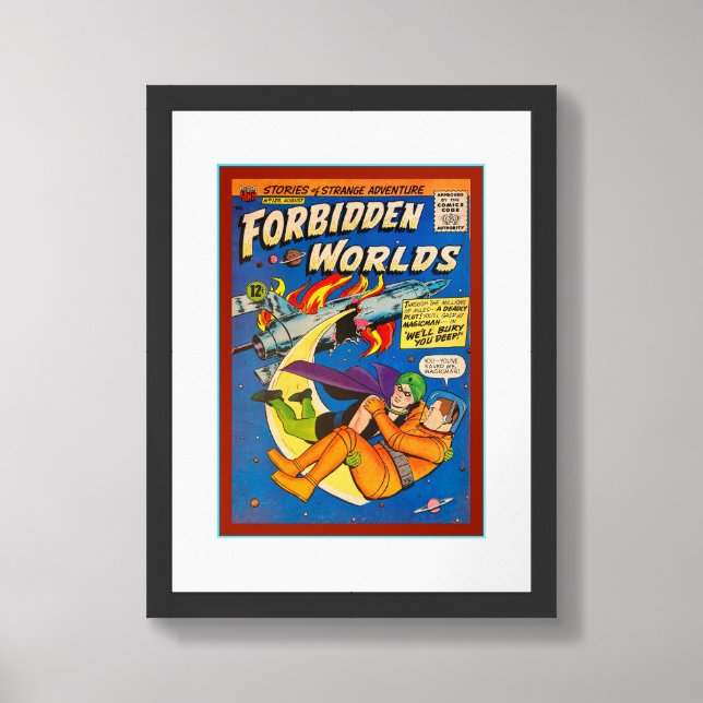 1965 COMIC BOOK COVER ART, SCIENCE FICTION FRAMED ART (Framed Front)