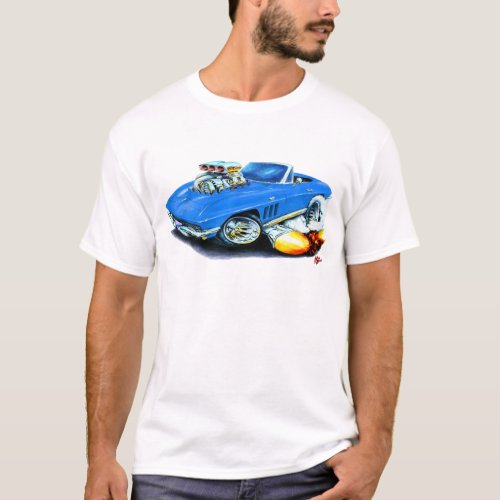 1965 Corvette Blue Convertible T_Shirt
