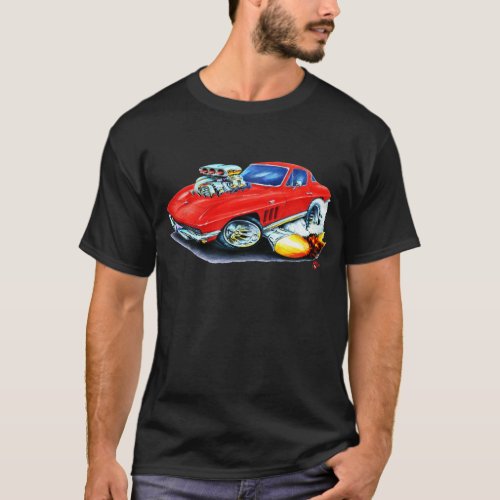 1965 Corvette Red Car T_Shirt