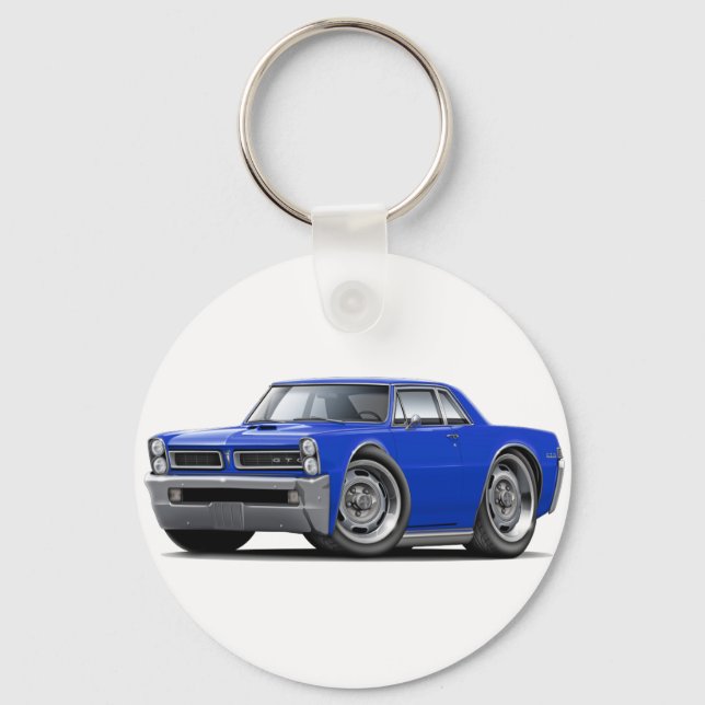1965 GTO Blue Car Keychain (Front)