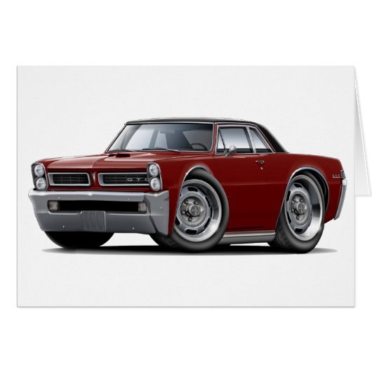 1965 GTO Maroon-Black Top Cards (Front Horizontal)