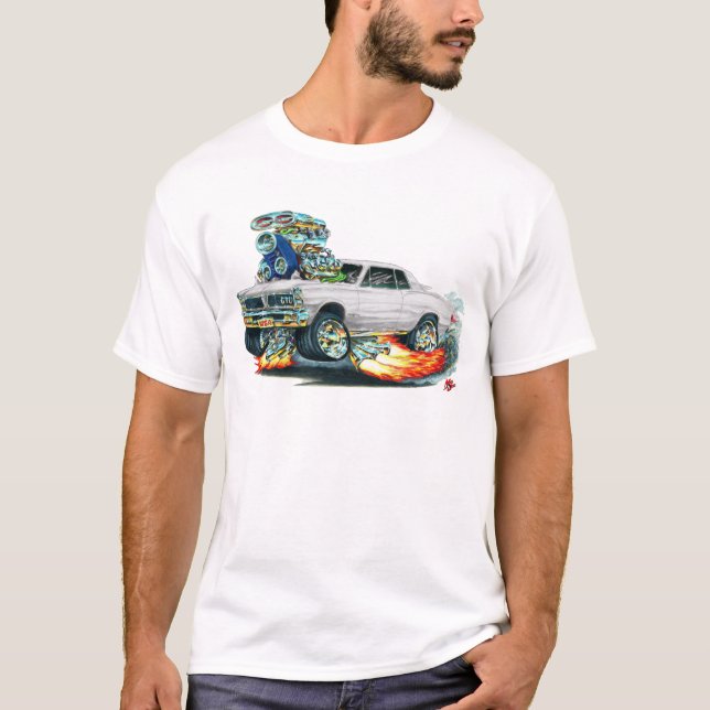 1965 GTO White Car T-Shirt (Front)