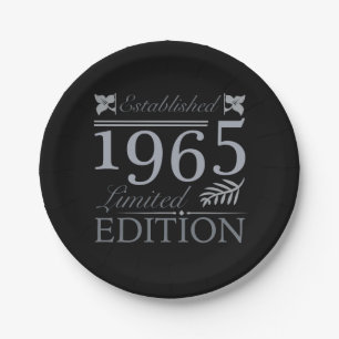 1965 Limited Edition 60th Birthday Paper Plates