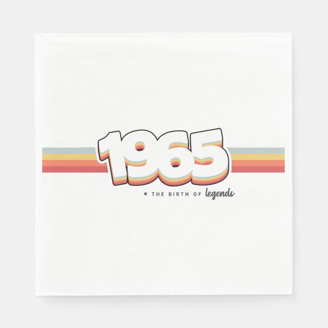 1965 The birth of legends Napkins (Front)