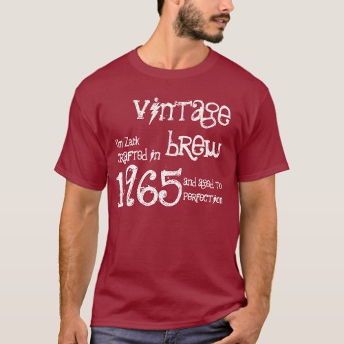 1965 Vintage Brew Fun Fifties Gift Tee