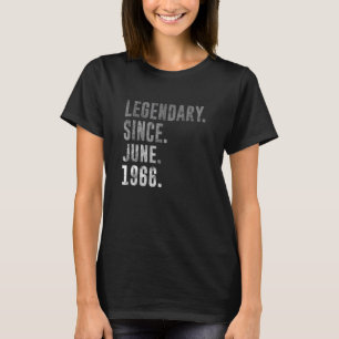 1966 56 Legendary Since June 1966 56th Birthday Vi T-Shirt
