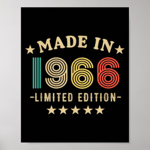 1966 60th Birthday,funny Retro 2026 Gift Him,dad,f Poster