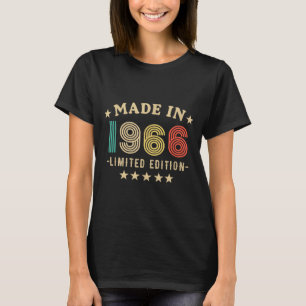 1966 60th Birthday,funny Retro 2026 Gift Him,dad,f T-Shirt