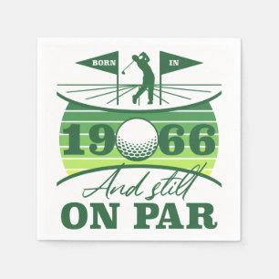1966 60th Birthday Golf Lovers Napkins