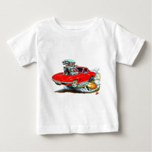 1966-67 Corvette Red Car Baby T-Shirt