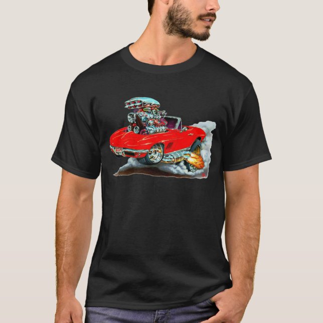 1966-67 Corvette Red Convertible T-Shirt (Front)
