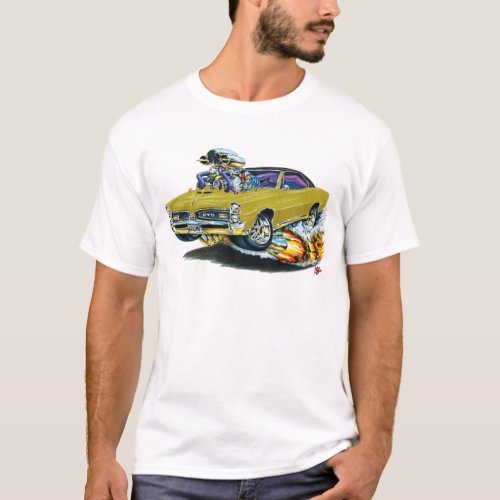 1966_67 GTO Gold Car T_Shirt