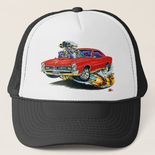 1966-67 GTO Red Car Trucker Hat