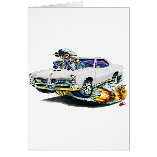 1966-67 GTO White Car Cards (Front)