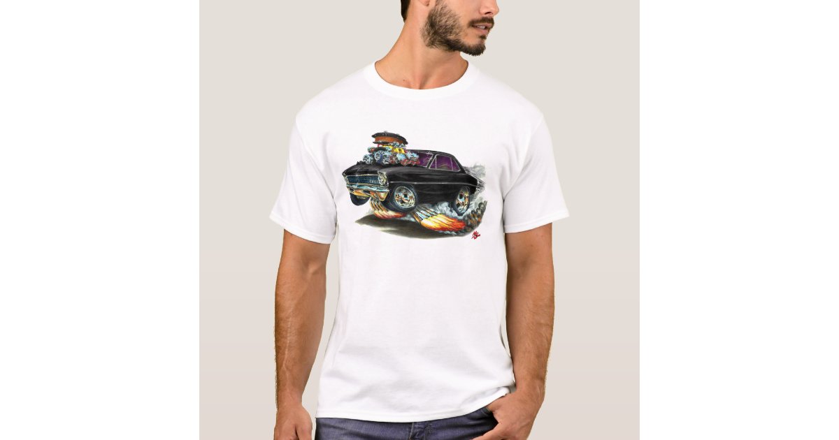 1966-67 Nova Black Car T-Shirt | Zazzle