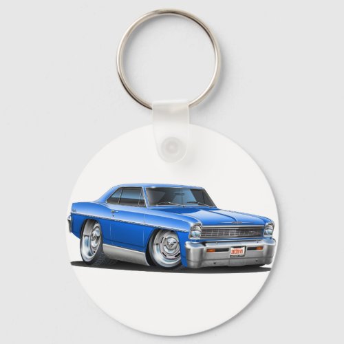 1966-67 Nova Blue Car Keychain