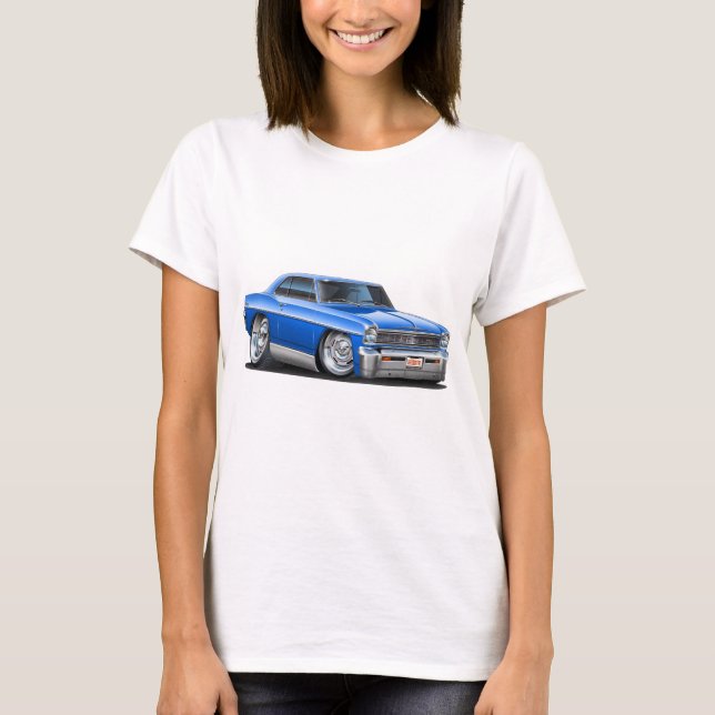 1966-67 Nova Blue Car T-Shirt (Front)