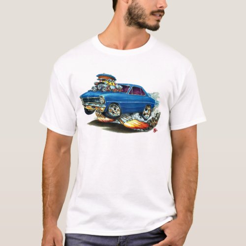 1966_67 Nova Blue Car T_Shirt