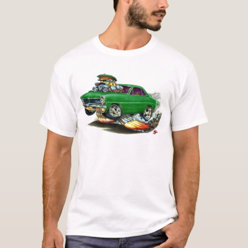 1966_67 Nova Green Car T_Shirt