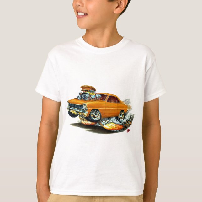 1966-67 Nova Orange Car T-Shirt (Front)