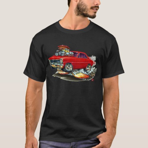 1966_67 Nova Red Car T_Shirt