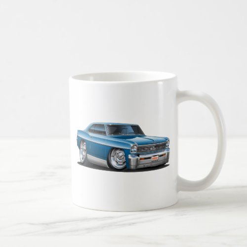 1966-67 Nova Teal Car Coffee Mug