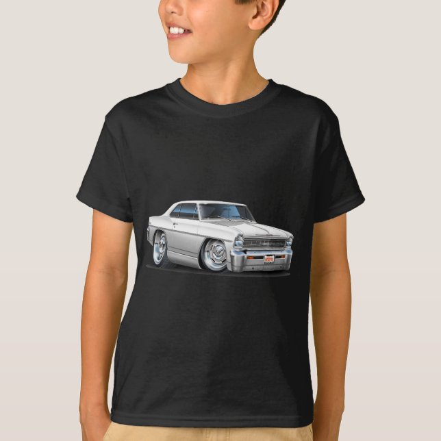 1966-67 Nova White Car T-Shirt (Front)